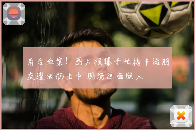 看台血案！图片报曝于帕梅卡诺朋友遭酒瓶击中 现场画面骇人